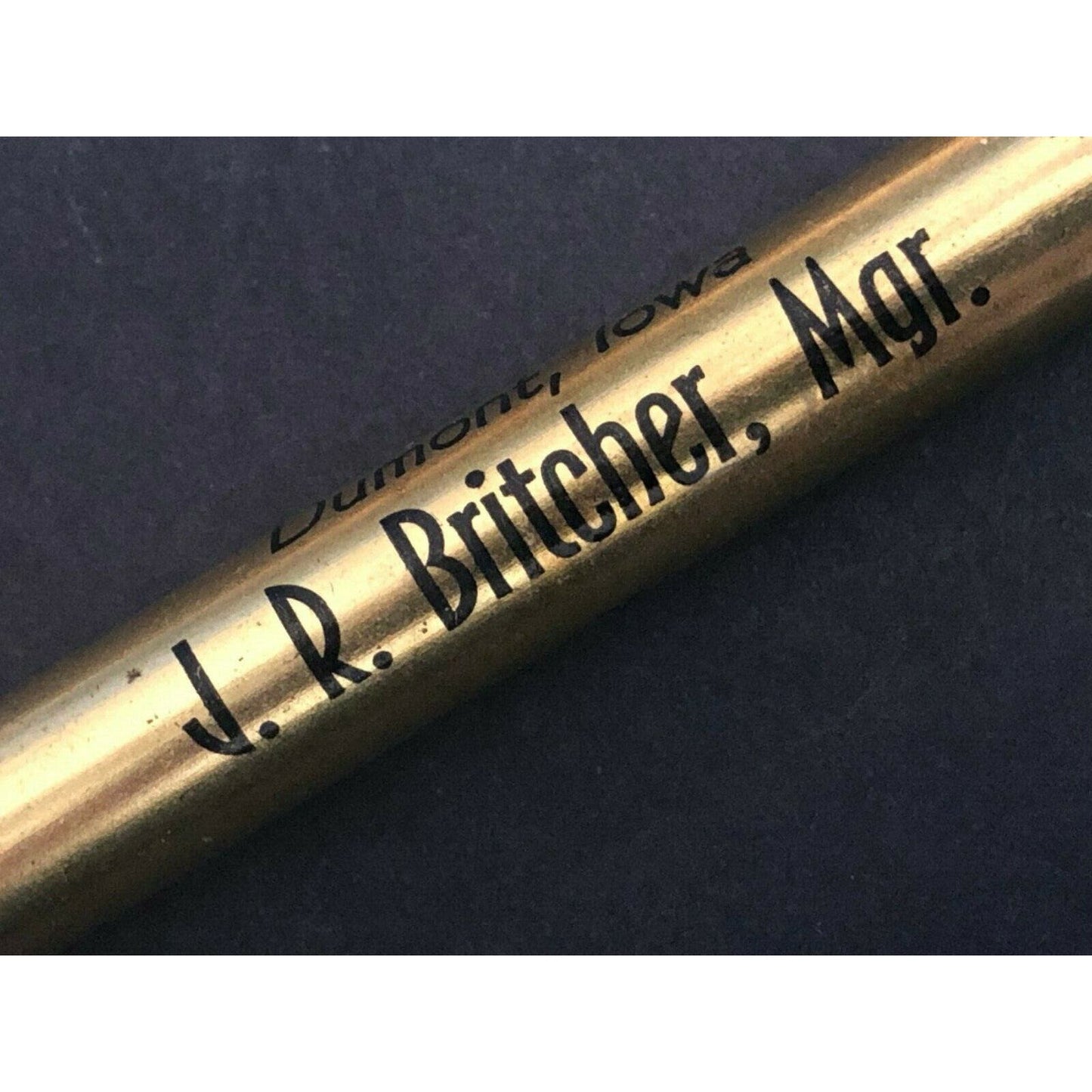 c1930's-40's "Farmers CO-OP Grain" Dumont, Iowa Advertising Bullet Pencil