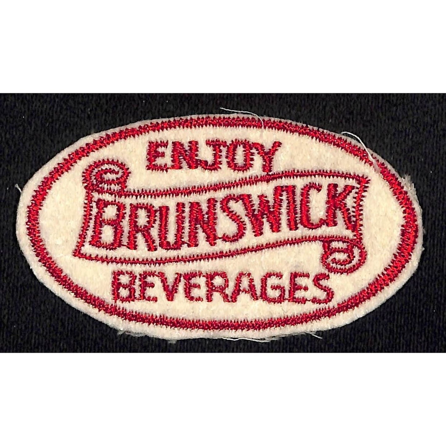 Brunswick Beverages Embroidered Felt Soda Patch c1950's VGC Scarce