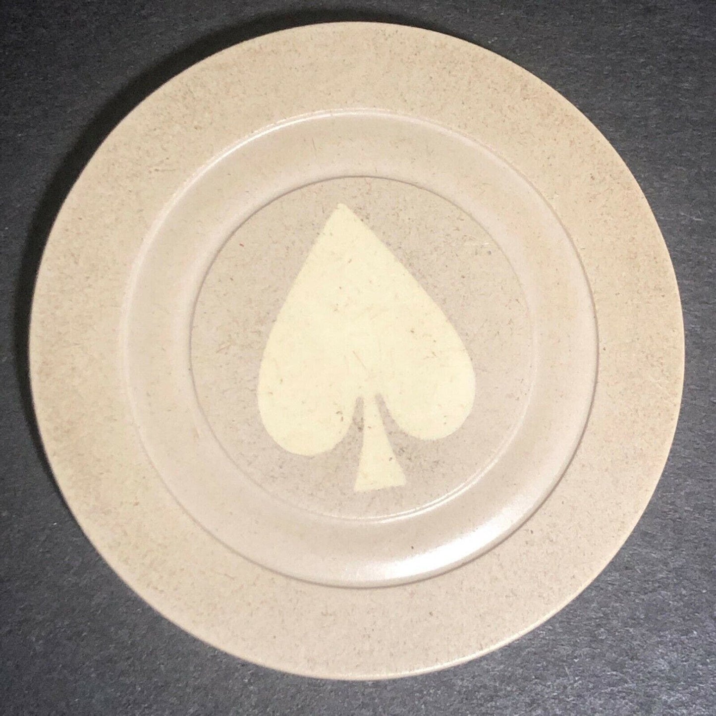 Vintage Monarch Spade SPE Clay Poker Chip - Eisenstadt Collection