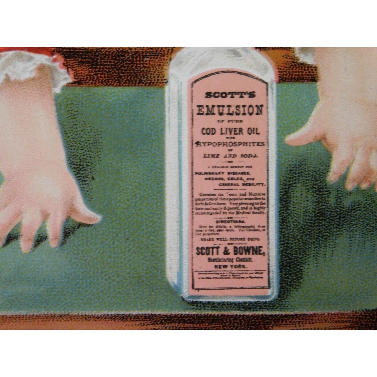 Victorian Advertising Trade Card - "He Wants It" Scott's Emulsion - NY