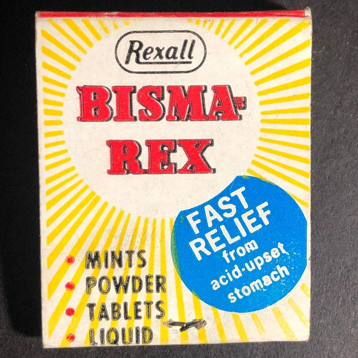 Rexall Tooth Brushes / Bisma-Rex Matchbook c1950's 20-Strike -2 Scarce