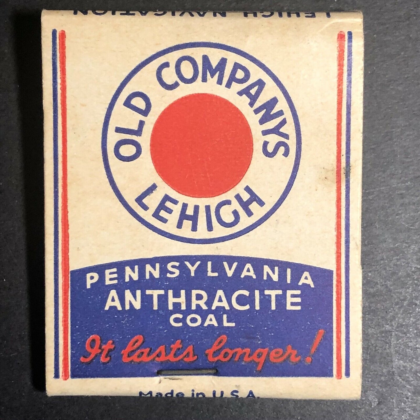 c1940's Full Matchbook - "Lehigh Coal Company" Hamden, CT