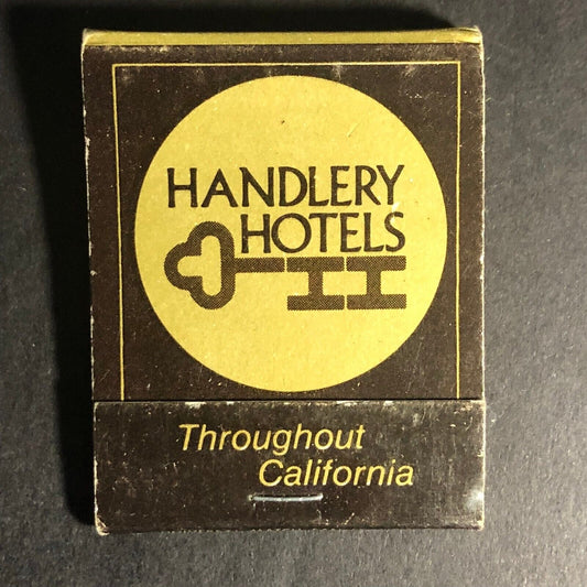 Handlery Hotels San Francisco Oakland Diego 20-Strike Full Matchbook c1970-80's