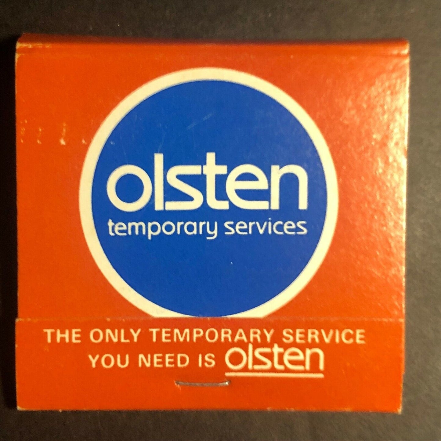 Olsten Temporary Services c1970's-80's Full Matchbook