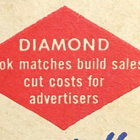 1940-50's Full Matchbook Advertising - "20 Salesmen" Diamond Match Co - Chicago