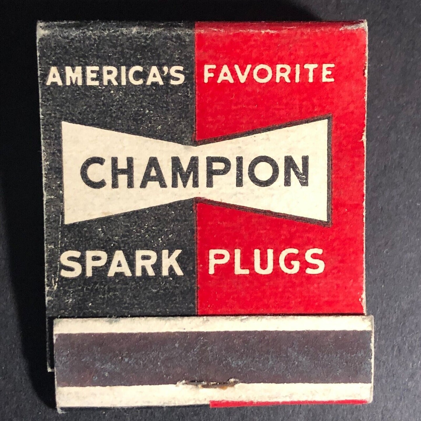 Champion Spark Plugs Matchbook c1950's-60's Full 20-Strike VGC