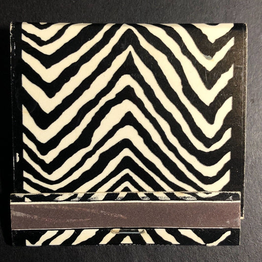Lilac Lodge Hillside, IL Near Full (-2) Matchbook c1960's-74 Zebra Pattern