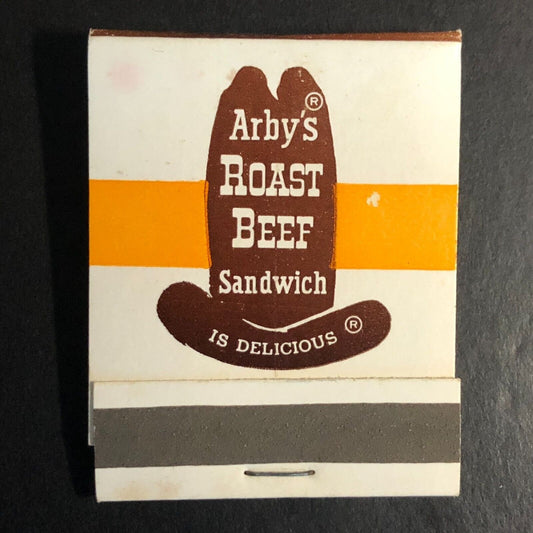 Arby's Roast Beef Restaurant "New Concept in Eating" Full Matchbook c1965-73 VGC