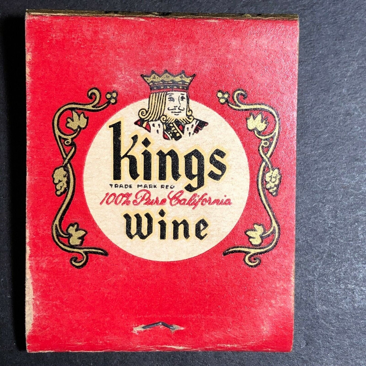 "Four Queens Whiskey" Kasser Philadelphia, PA Scarce c1940's-50's Full Matchbook