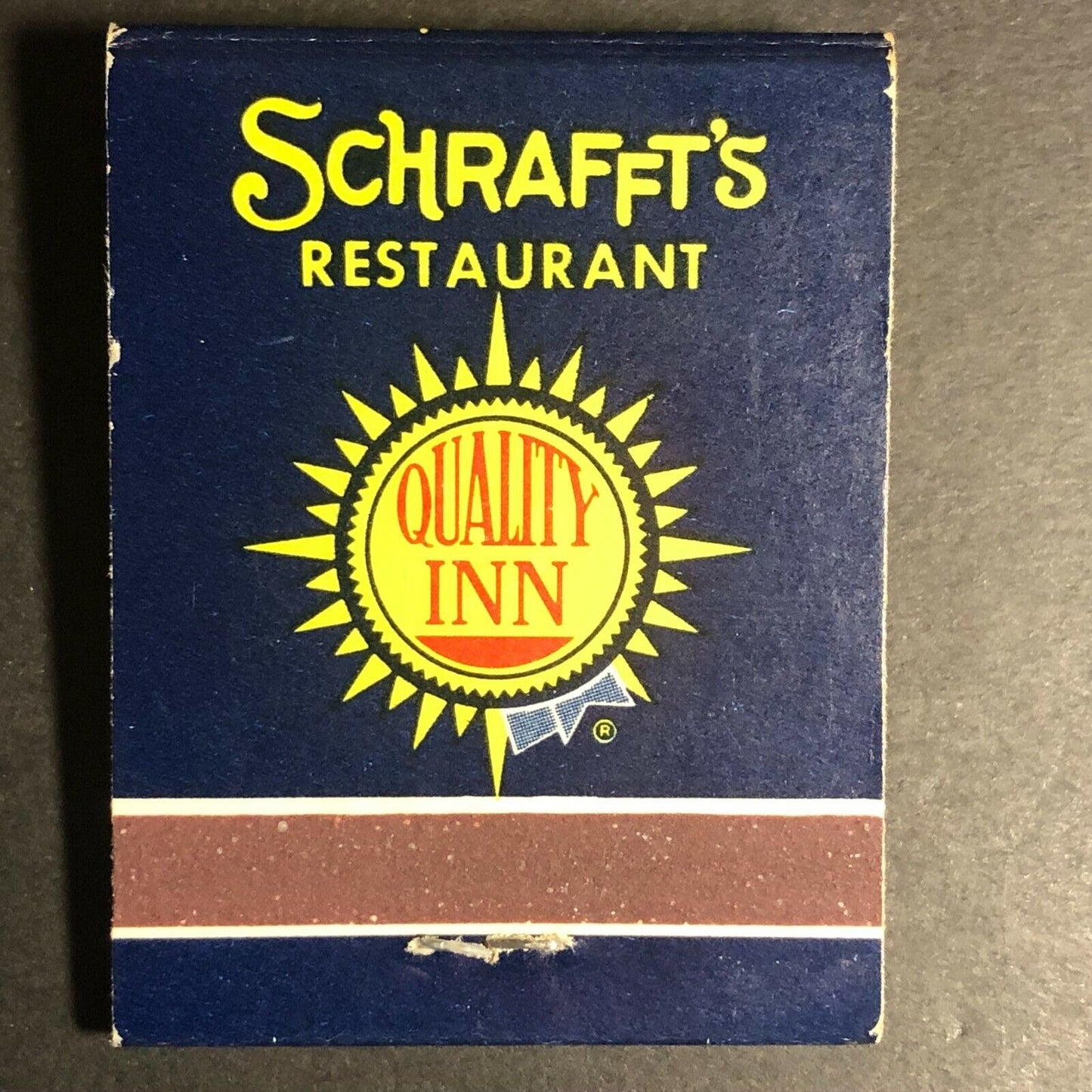 "Colony 7 Motor Inn" "Schrafft's Restaurants" 1960's-70's Full Matchbook