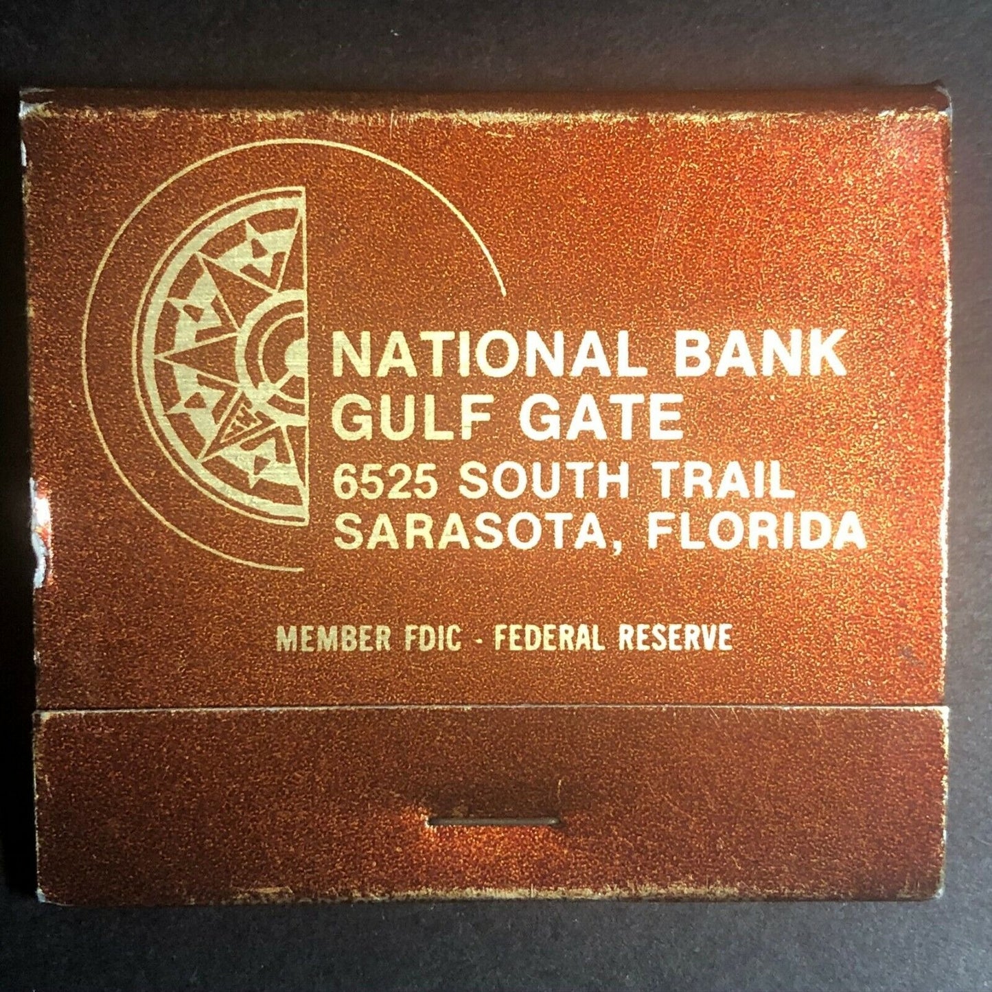 "National Bank Gulf State" Sarasota, FL Scarce c1970's Full Matchbook