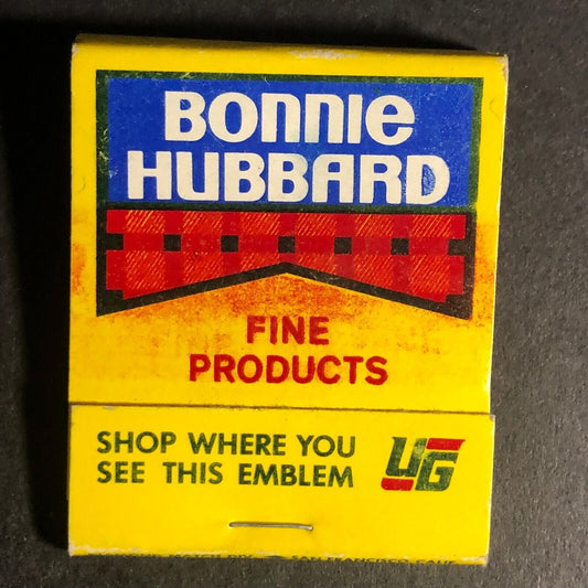 Bonnie Hubbard Fine Products 20-Strike Full Matchbook c1975-85 VGC