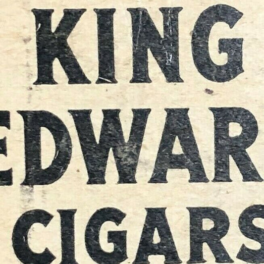 King Edward Cigar "Made In Florida" c1950's-60's Full Matchbook