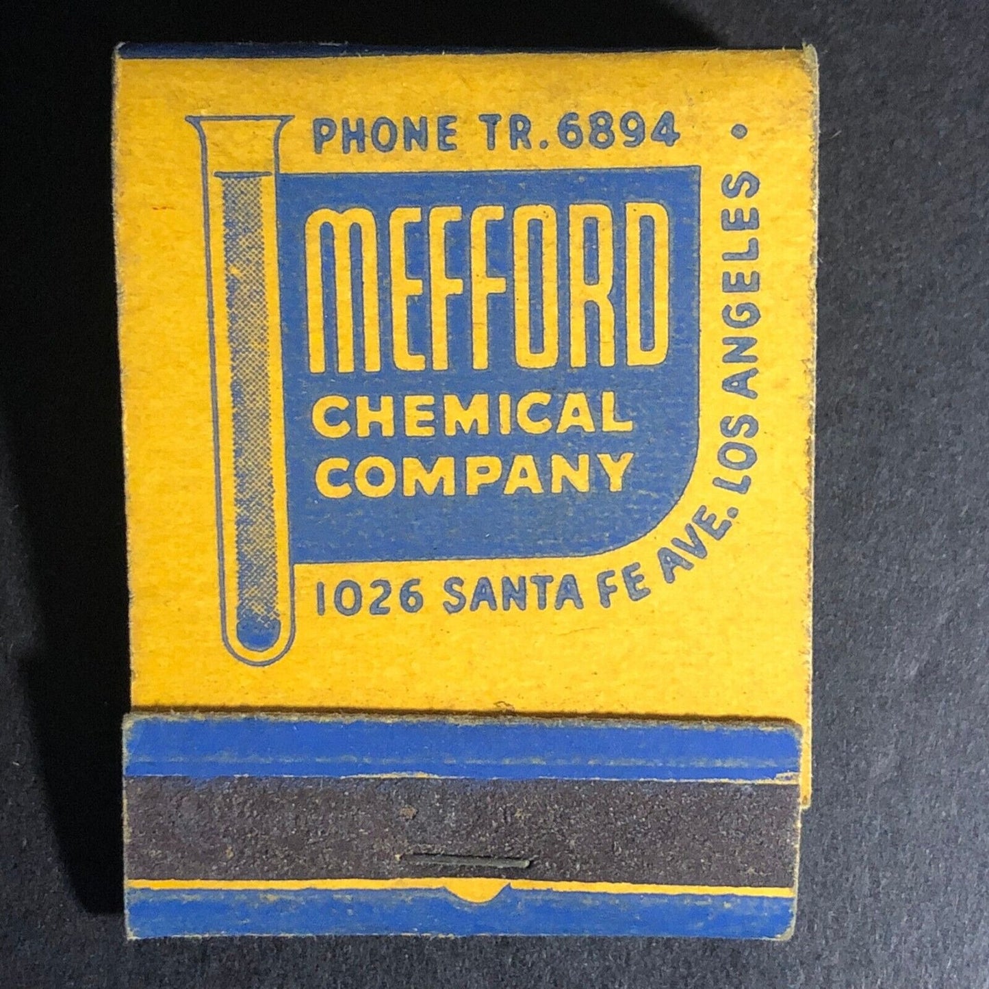 Mefford Chemical Los Angeles 20-Strike Full Matchbook c1940's VGC Very Scarce