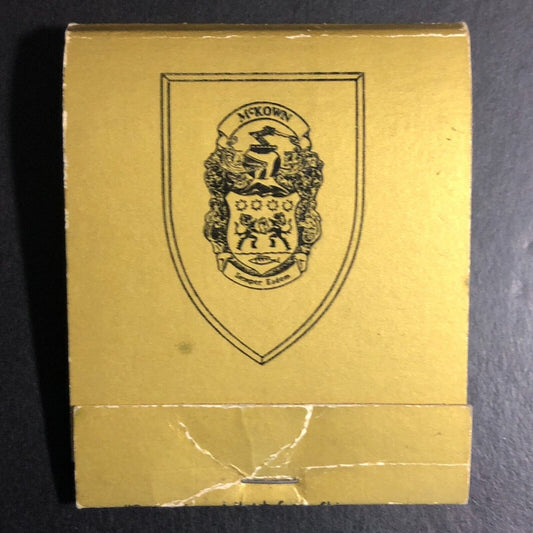 McKown's Restaurant Chicago / Dunedin, FL Near Full (-4) Matchbook c1974-80