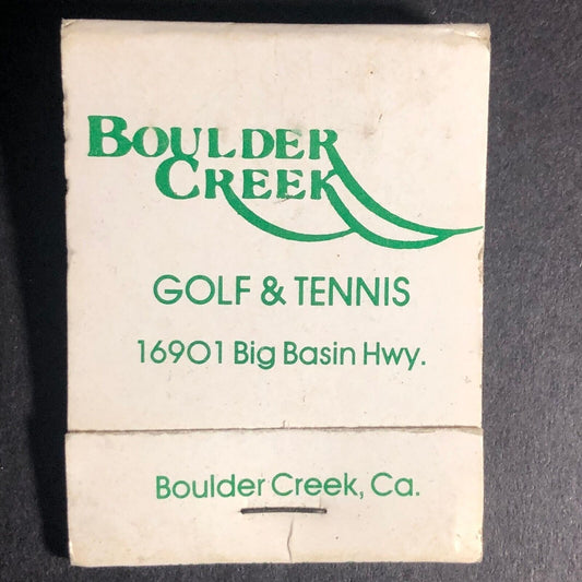 Boulder Creek Golf & Tennis Colorado 20-Strike Matchbook c1975-85 VGC Scarce