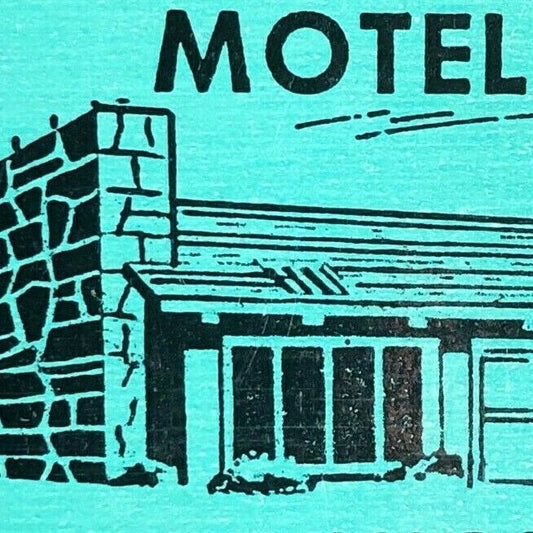 1940's-50's Full Matchbook "Sunset Motel" AAA Television Custer, So. Dak.