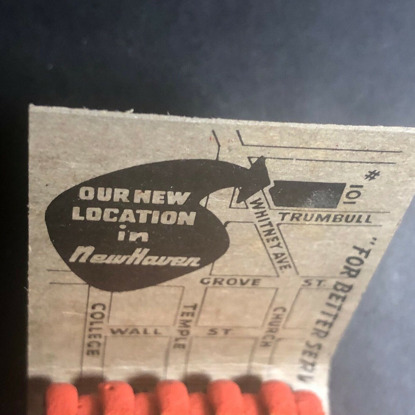 New Haven, CT "Charles T. Lincoln Realtors" Scarce c1940's-50's Full Matchbook