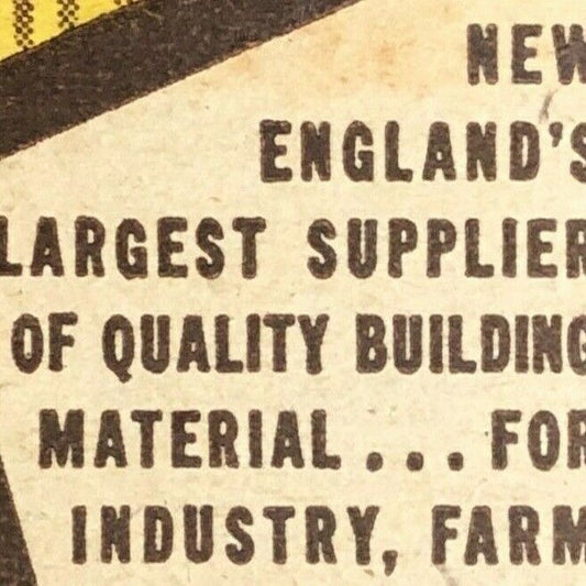 1930's-40's Full Matchbook Diamond Match Lumber "34 Yards For Service"