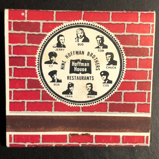 Hoffman House Restaurants Wisconsin / Rockford, IL Full Matchbook c1974-80's
