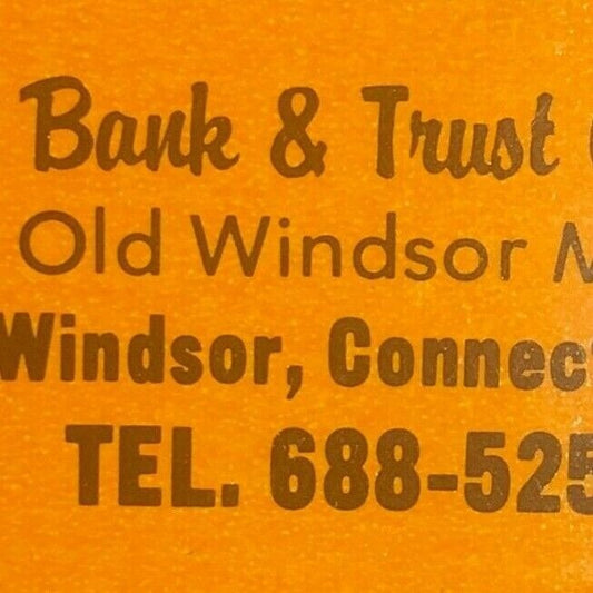 1950's-60's Full Matchbook - "Windsor Bank & Trust" Windsor, CT