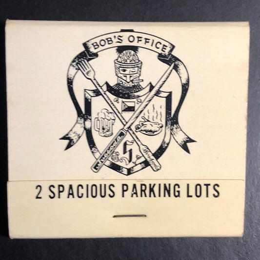 Bob's Office Restaurant North Riverside, IL Full Matchbook c1974-80's VGC Scarce