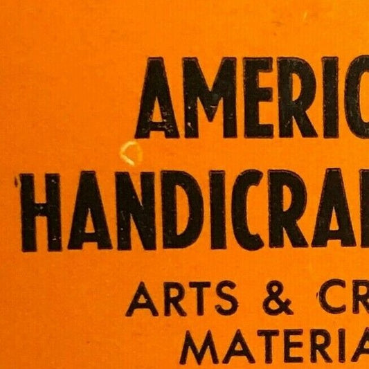 1940-50's Full Matchbook Arts & Crafts - American Handicrafts Oxnard, CALIF
