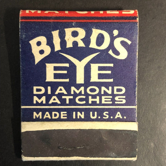 Bird's Eye - Diamond Match Co.'s Full Matchbook c1930's-40's