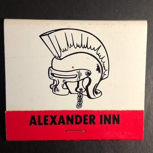 Alexander Inn Restaurant Tinley Park, IN Full Matchbook c1976-84 Scarce w/ Map