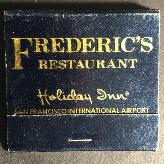 Frederic's Restaurant Holiday Inn SF, CA 30-Strike Full Matchbook c1975-85 - VGC