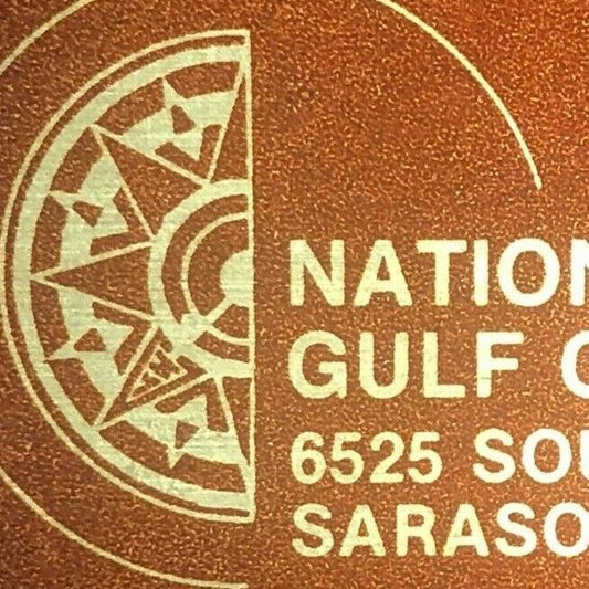 "National Bank Gulf State" Sarasota, FL Scarce c1970's Full Matchbook