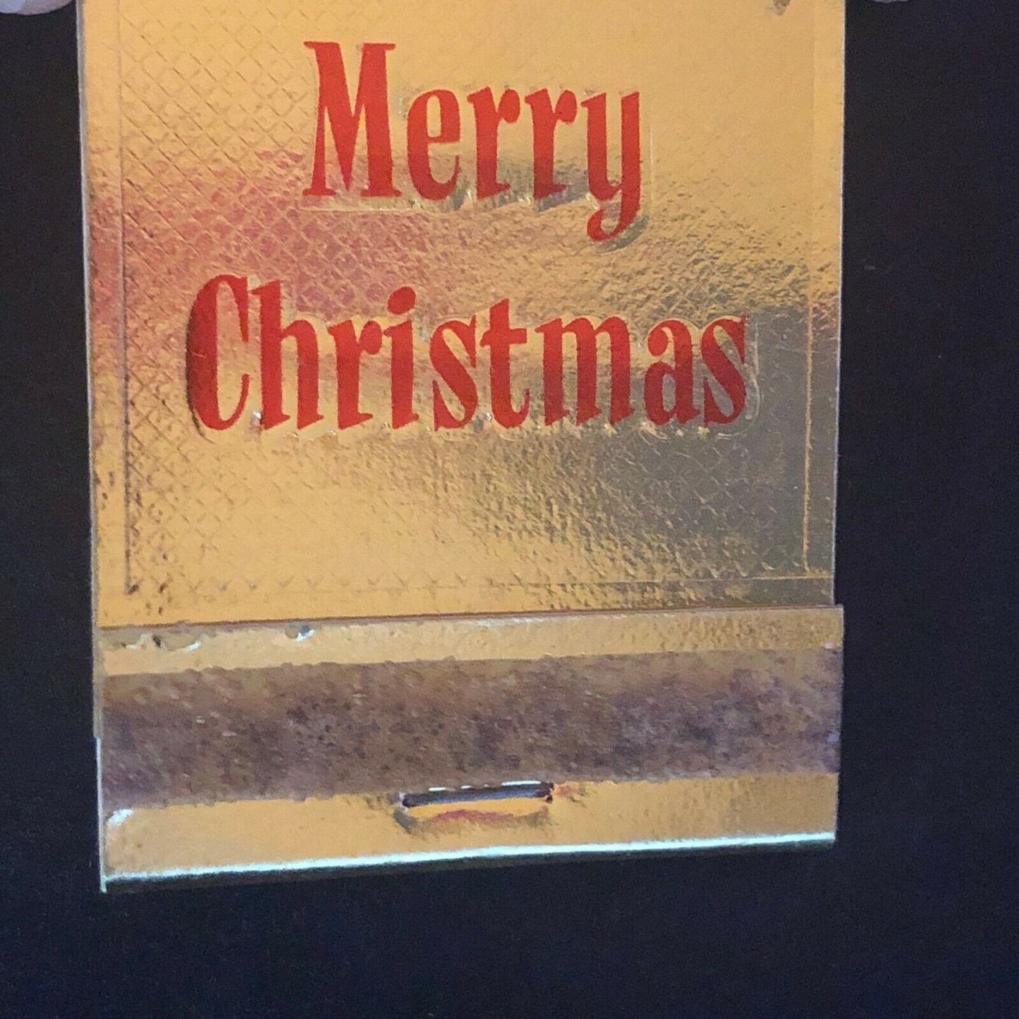 Meriden, CT First Federal Savings "Merry Christmas" c1960's-70's Full Matchbook