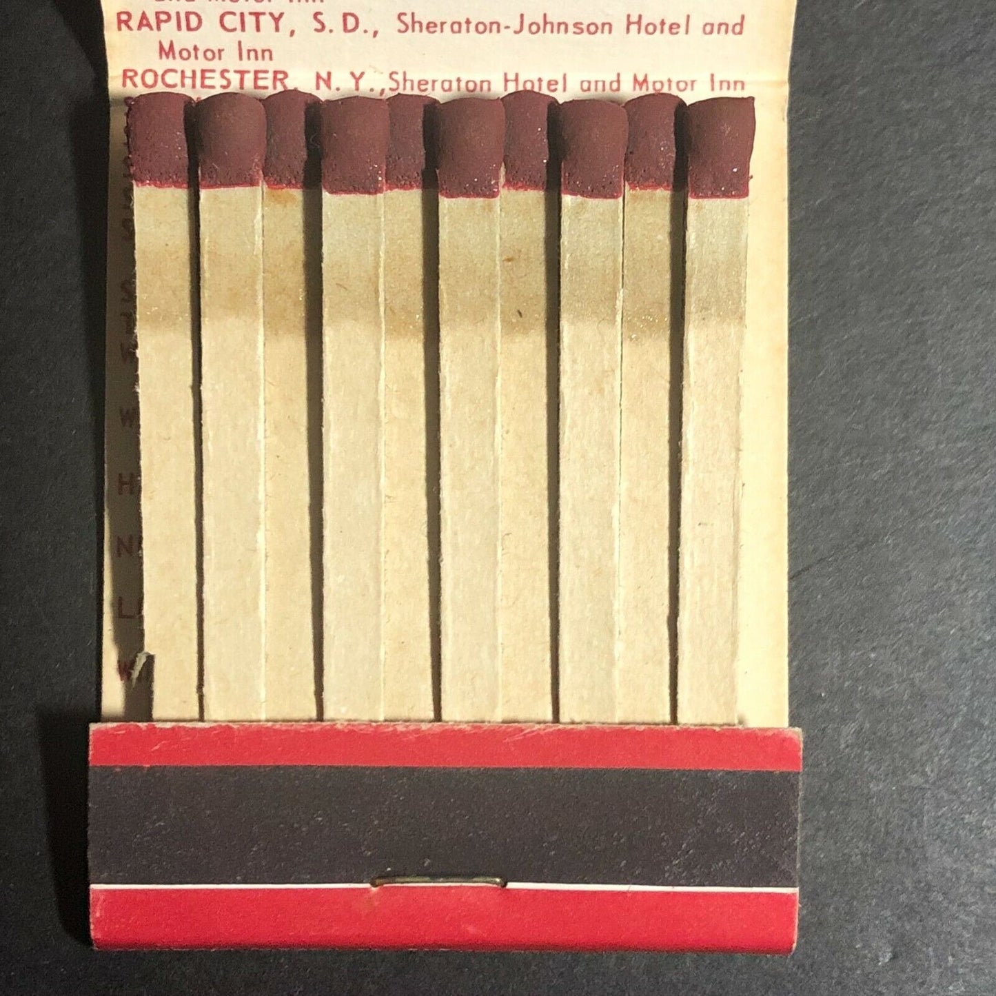 1960's-70's Full Matchbook - Sheraton Motor Inn