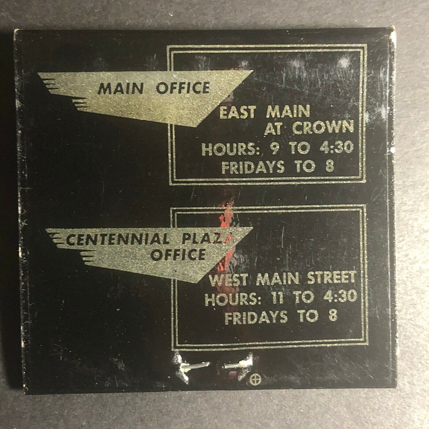 "Meriden Savings Bank" CT  Full Matchbook Scarce 1960's-70's