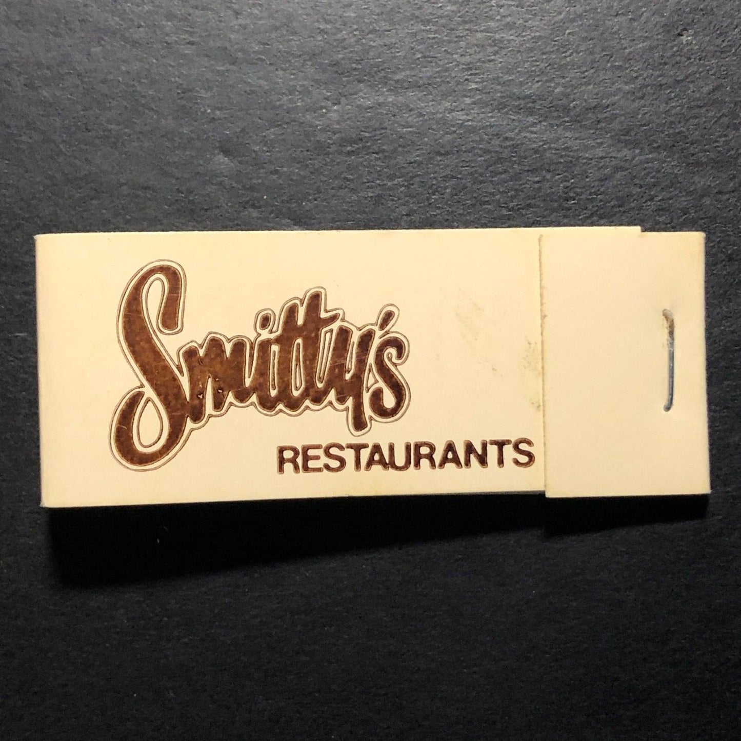 Smitty's Restaurants Slim / Mini Full Matchbook c1974-80's