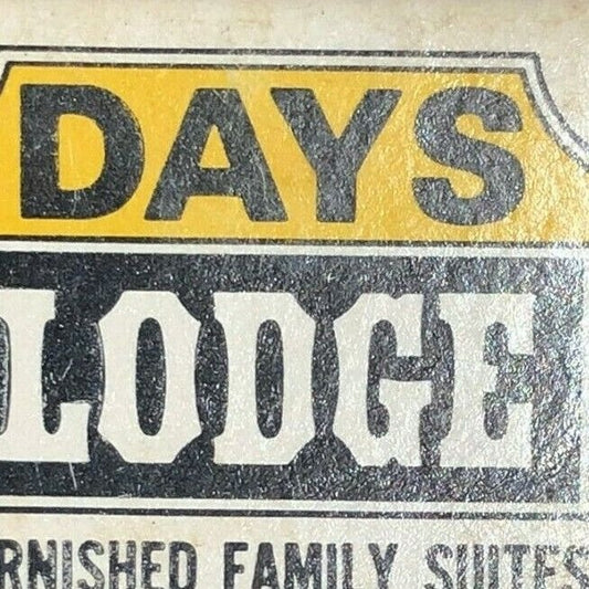 Atlanta, GA c1970's-80's Full Matchbook "Days Inn" "Day Lodge" Furnished