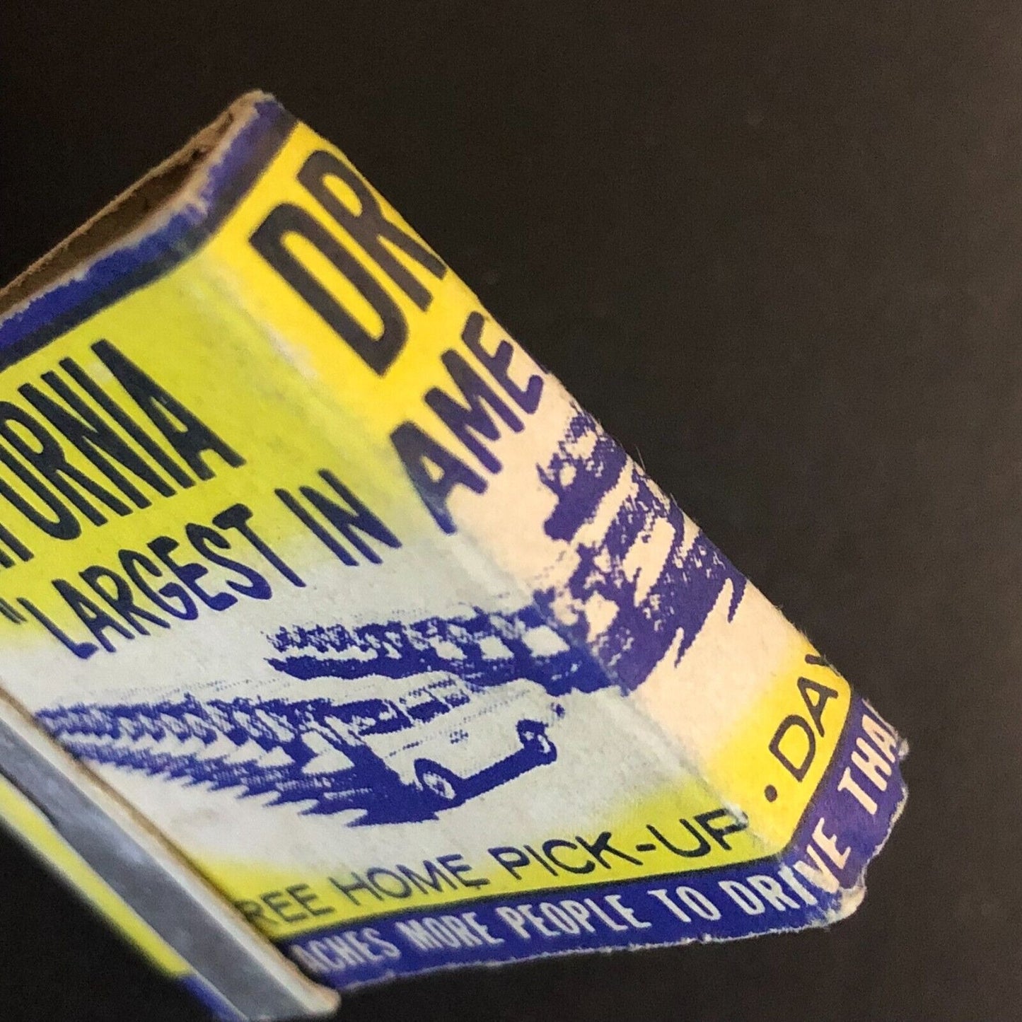 California Driving School Near Full (-5) Matchbook c1960's-73