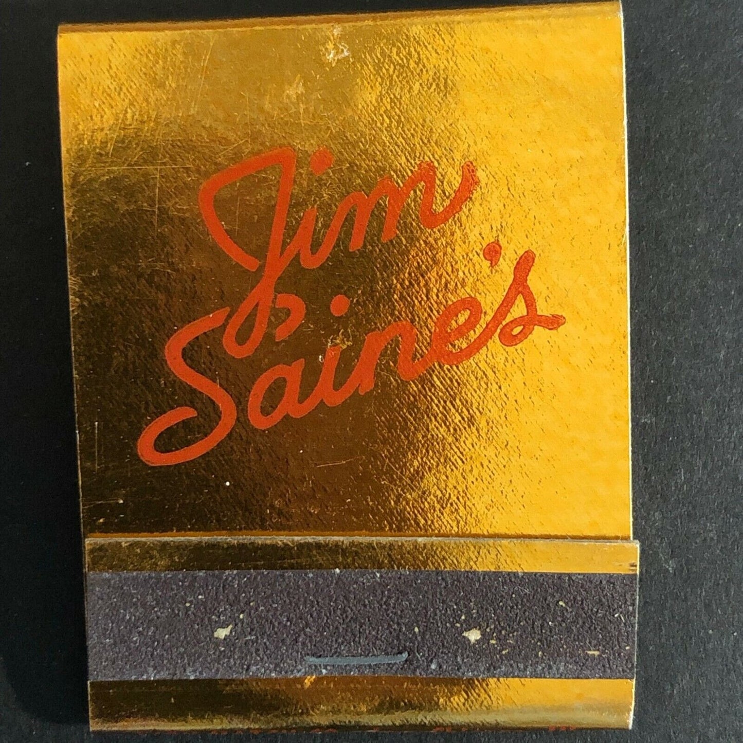 Vintage Scarce c1950's-60's Full Matchbook Jim Saine's Restaurant Chicago - VGC