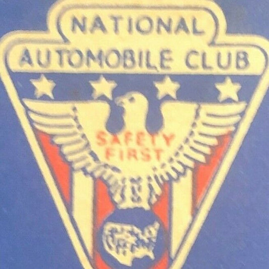 National Automobile Club Insurance Scarce c1950's Full Matchbook
