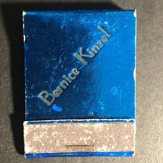 Bernice-Kinzel 20-Strike Full Matchbook c1940's Hollywood Coat Check Girl ?