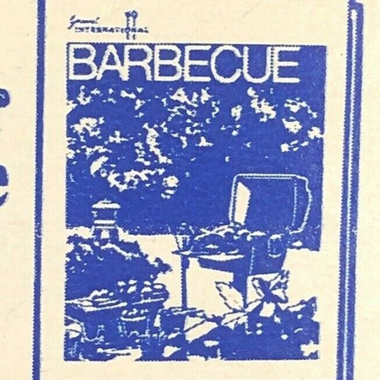 1970's Full Matchbook - Barbecue Cookbook Mail-In Offer