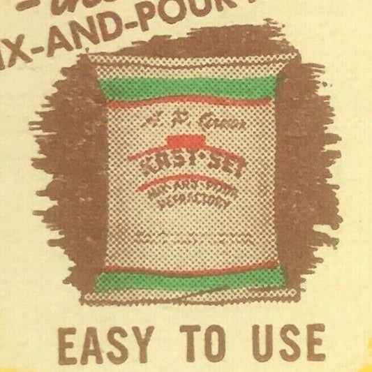 1950's Full Matchbook - Connecticut Fire Brick - Kast-Set Refractory Bridgeport
