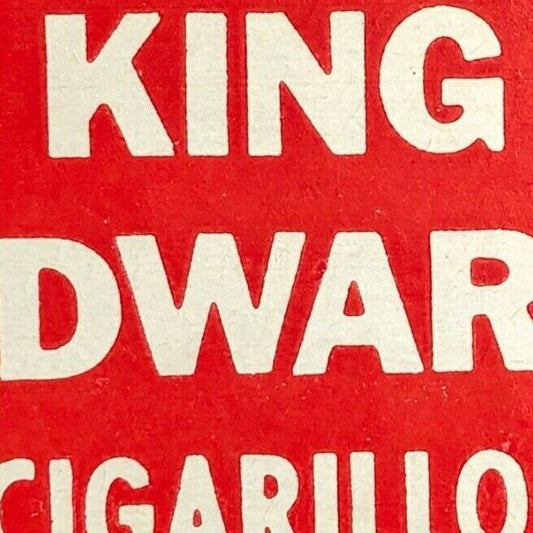 King Edward Cigarillos c1960's-70's Full Matchbook