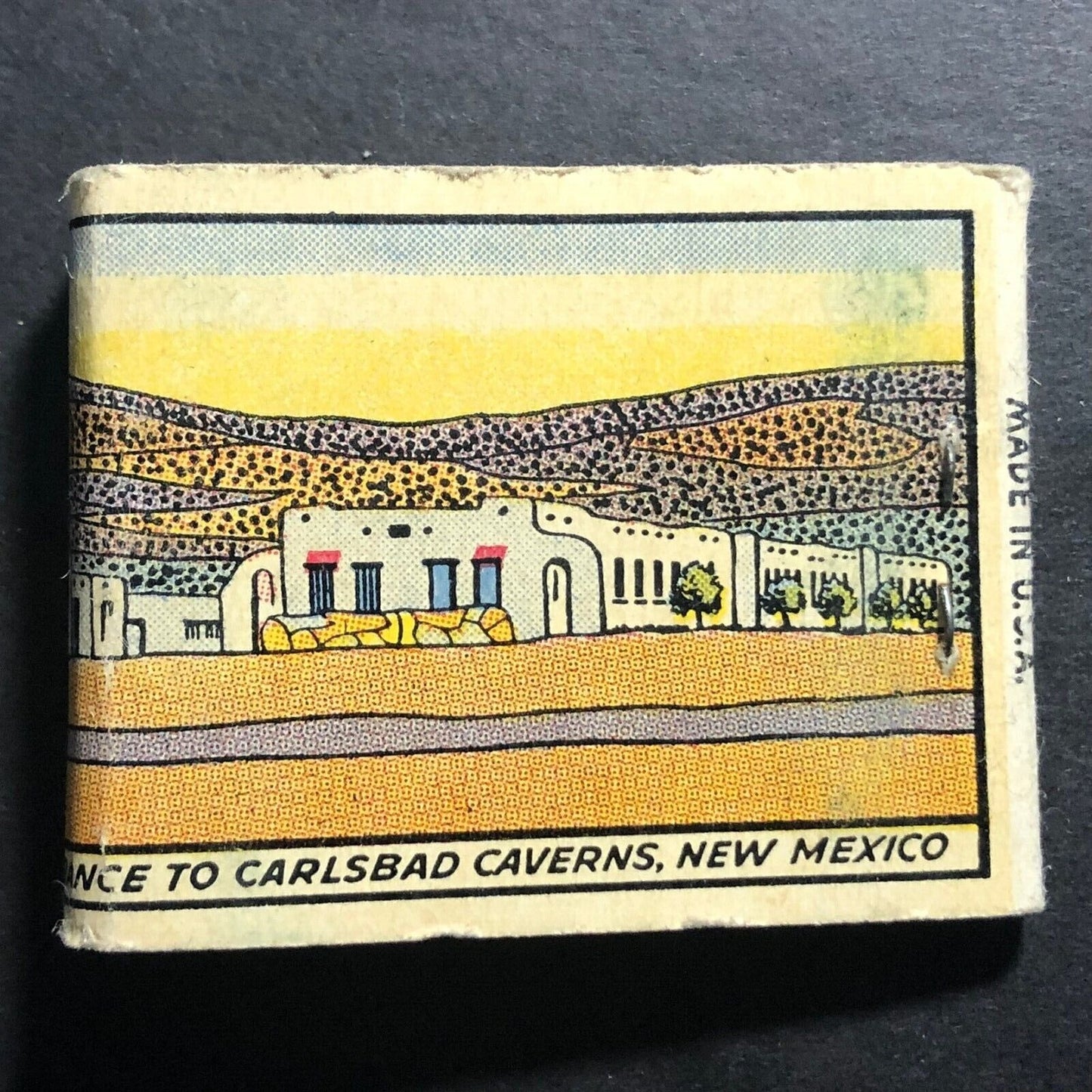 White's City De Luxe Court New Mexico 20-Strike -8 Matchbook c1940's Scarce