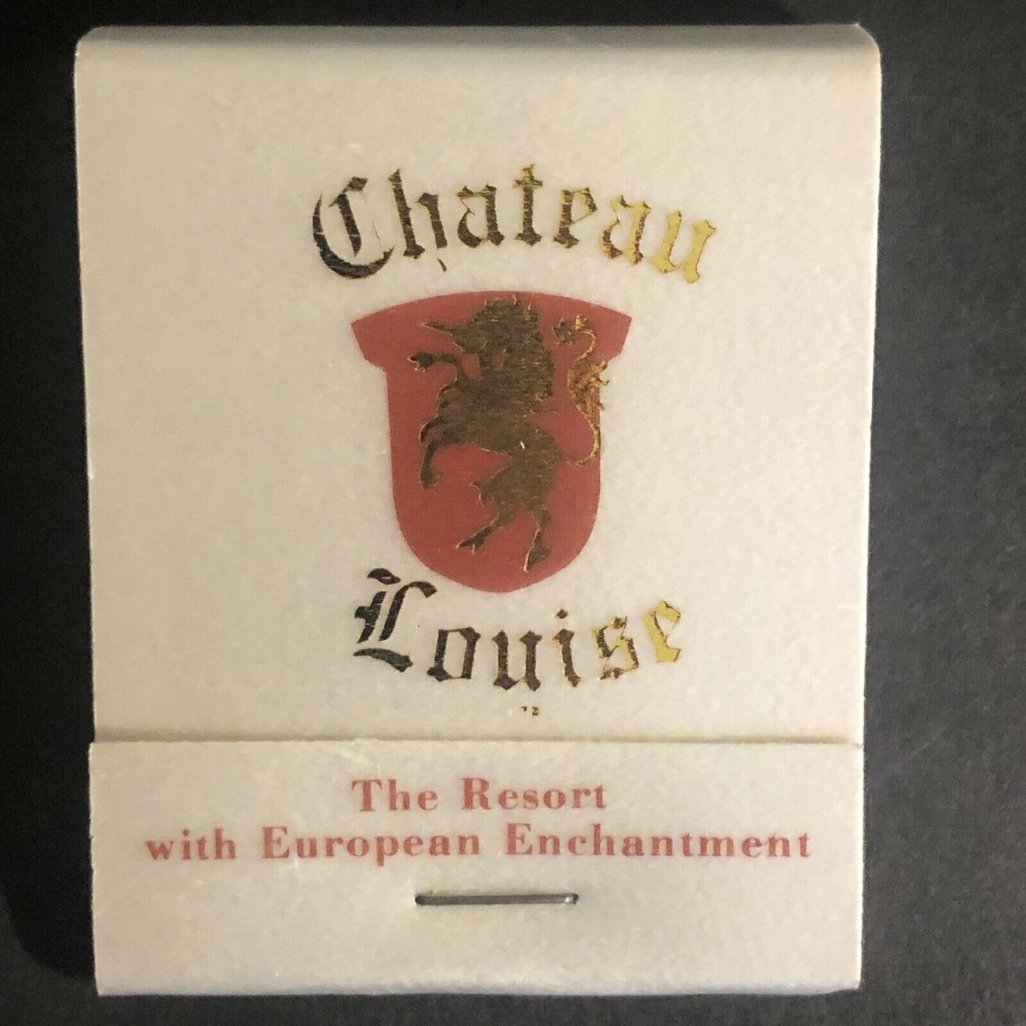 Dundee, IL "Chateau Louise Resort" c1970's Full Matchbook