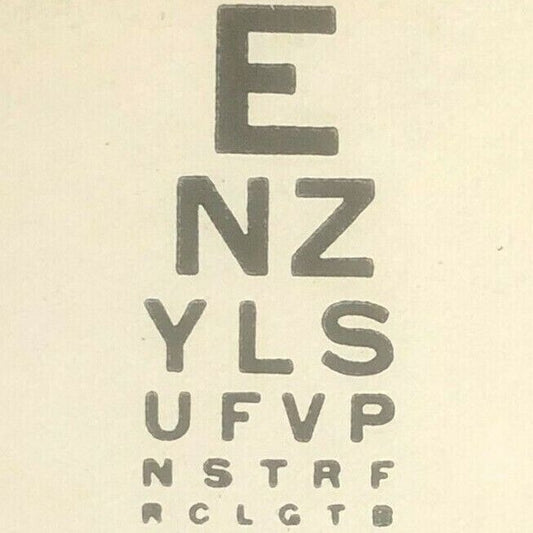 c1940's-50's Full Matchbook - Beach Optical Service - Eye Chart - Miami, FL