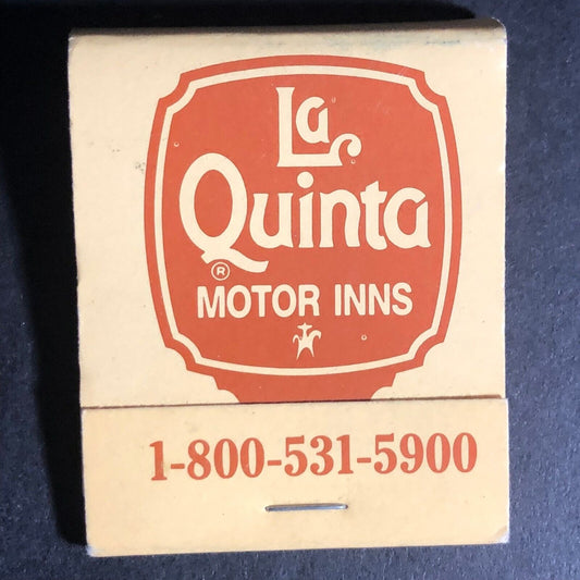 La Quinta Motor Inns 20-Strike Full Matchbook 1985 VGC