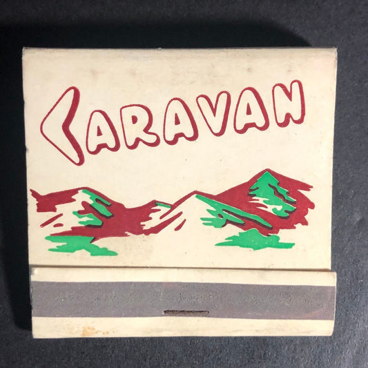 Caravan Restaurant Motor Inn Gorman CA 28-Strike Full Matchbook c1950's-60's VGC