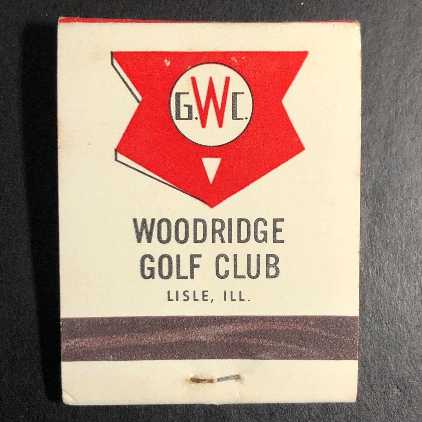 Woodbridge Golf Club Lisle, IL Near Full (-1) Matchbook c1974-79