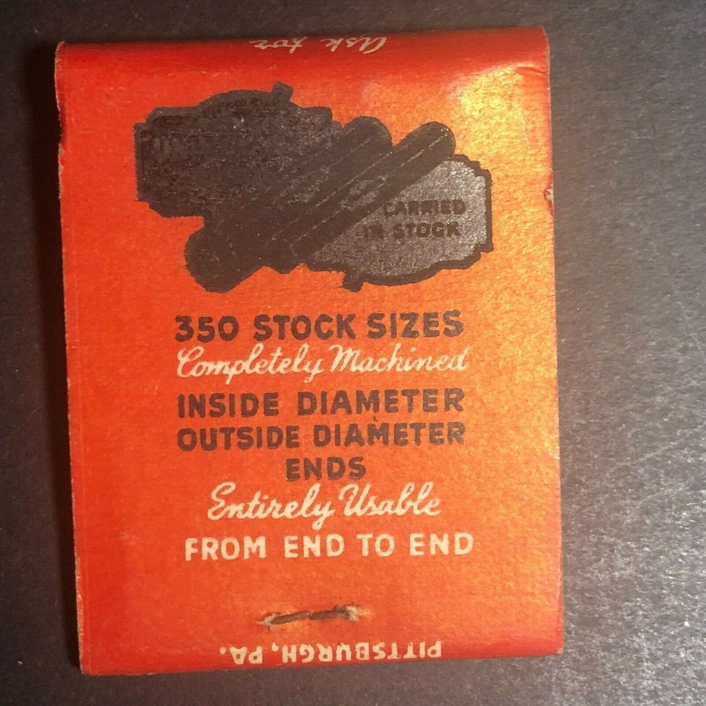 Very Scarce 1930's-40's Full Matchbook - Page, Steele & Flagg Co New Haven, CT